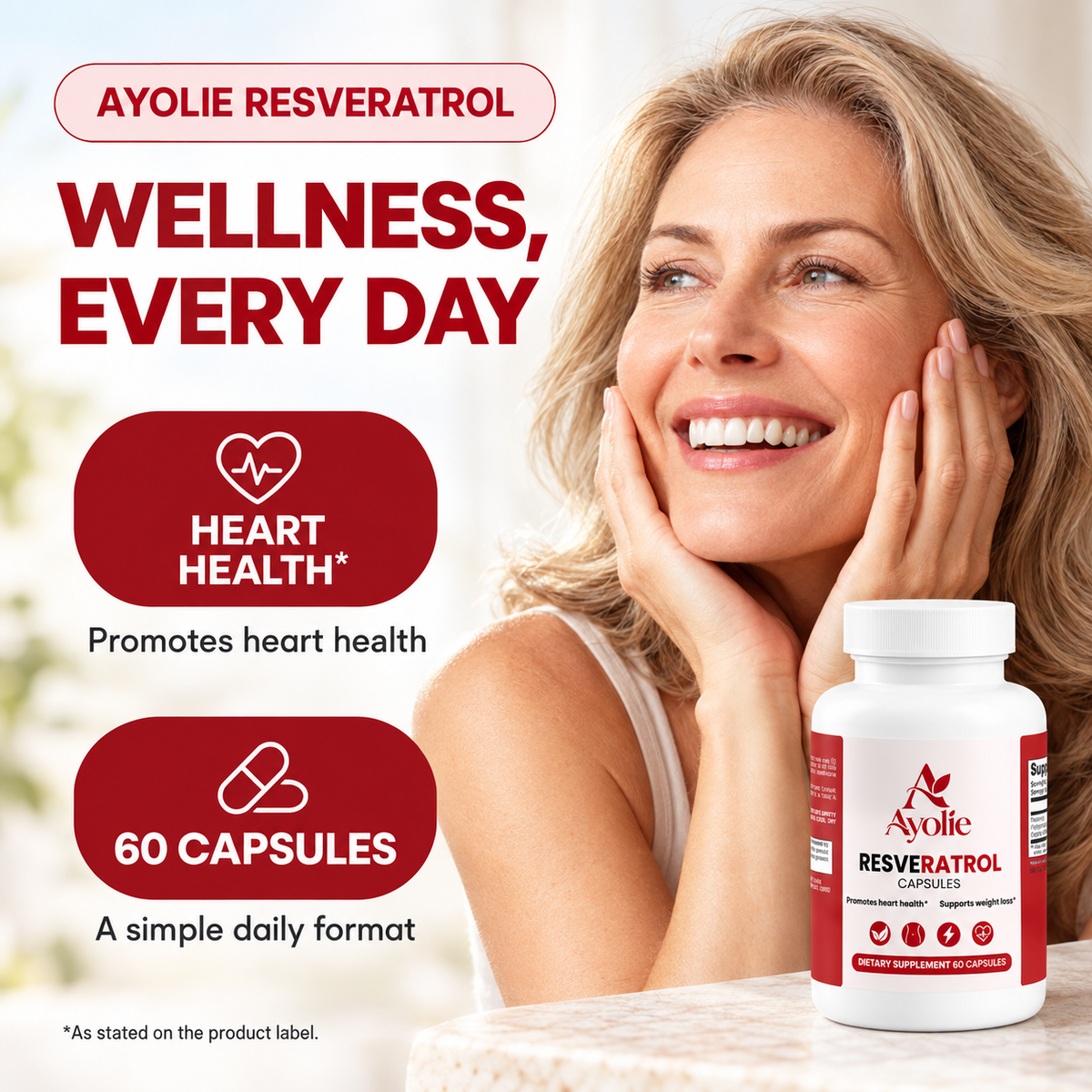 Ayolie Resveratrol Capsules — 60 Capsules
