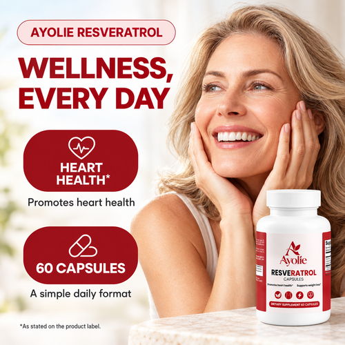 Ayolie Resveratrol Capsules — 60 Capsules